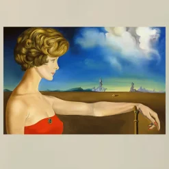 Young Woman in a Landscape by Salvador Dalí 1959