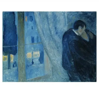 Four Famous Paintings by Edvard Munch Reproductions Printed on Canvas - Image 5