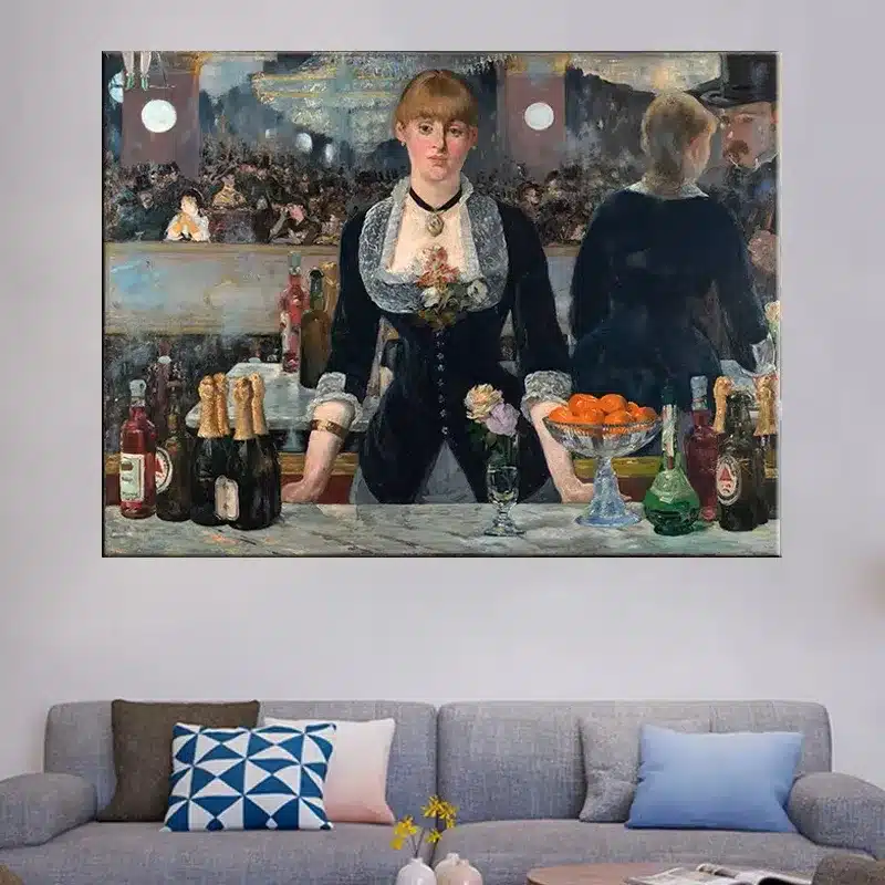 A Bar at The Folies-Bergère Oil Painting by Édouard Manet 1882