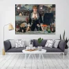 A Bar at The Folies-Bergère Oil Painting by Édouard Manet Printed on Canvas