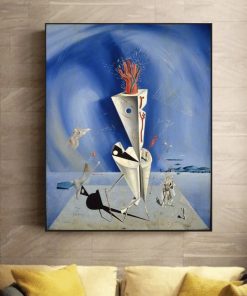 Apparatus and Hand by Salvador Dalí Printed on Canvas