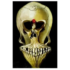 Ballerina in a Deaths Head by Salvador Dalí 1939