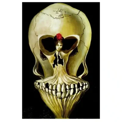 Ballerina in a Deaths Head by Salvador Dalí 1939