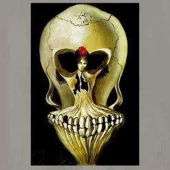 Ballerina in a Deaths Head by Salvador Dalí 1939