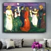 Dance of Life by Edvard Munch Abstract Oil Painting Printed on Canvas