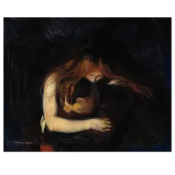 Edvard Munch 1895 Vampire (Love and Pain)