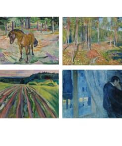 Four Famous Paintings by Edvard Munch