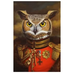Portrait of Animal in Human Clothes Paintings Printed on Canvas - Image 16