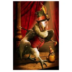Portrait of Animal in Human Clothes Paintings Printed on Canvas - Image 3