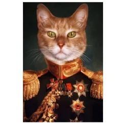Portrait of Animal in Human Clothes Paintings Printed on Canvas - Image 23