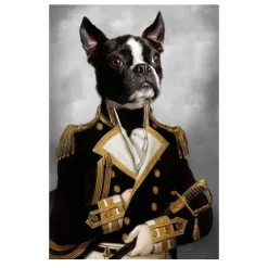 Portrait of Animal in Human Clothes Paintings Printed on Canvas - Image 24