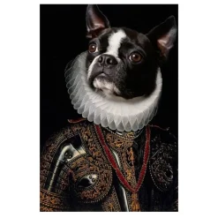 Portrait of Animal in Human Clothes Paintings Printed on Canvas - Image 25