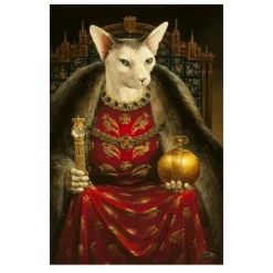 Portrait of Animal in Human Clothes Paintings Printed on Canvas - Image 6