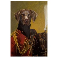 Portrait of Animal in Human Clothes Paintings Printed on Canvas - Image 10
