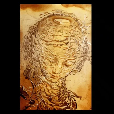 Raphaelesque Head Exploding by Salvador Dalí 1951
