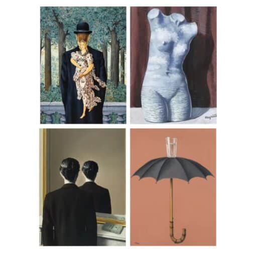 René Magritte Surrealism Paintings Printed on Canvas