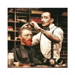 Van Gogh get Haircut from Dalí