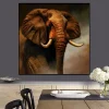 African Elephant Wall Art Oil Painting Printed on Canvas