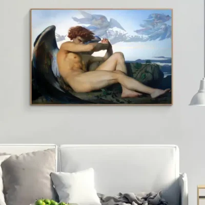 Fallen Angel by Alexandre Cabanel Printed on Canvas
