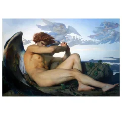 Fallen Angel by Alexandre Cabanel Printed on Canvas