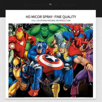 Marvel Superhero's Characters Artwork Printed on Canvas - Image 4
