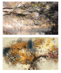 Modern Abstract Trees Painting