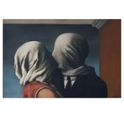 The Lovers Surrealism Painting by René Magritte, 1928