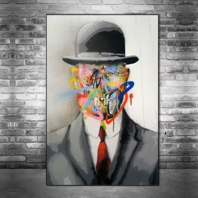 Abstract Street Art Graffiti René Magritte Painting