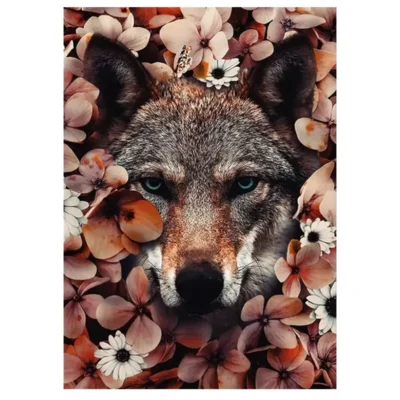 Artwork Paintings Animal In Flowers Printed on Canvas - Image 5