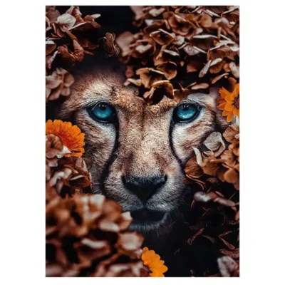 Artwork Paintings Animal In Flowers Printed on Canvas - Image 7