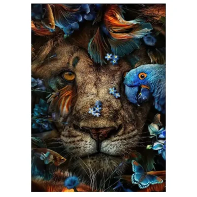 Artwork Paintings Animal In Flowers Printed on Canvas - Image 18