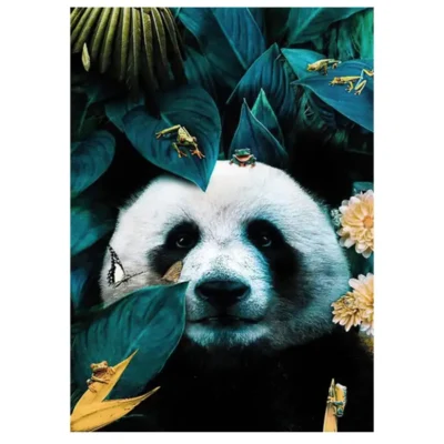 Artwork Paintings Animal In Flowers Printed on Canvas - Image 20