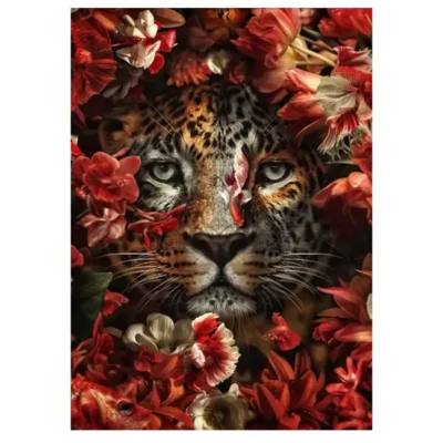 Artwork Paintings Animal In Flowers Printed on Canvas - Image 22