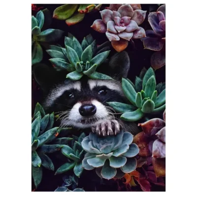 Artwork Paintings Animal In Flowers Printed on Canvas - Image 23
