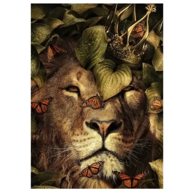 Artwork Paintings Animal In Flowers Printed on Canvas - Image 27
