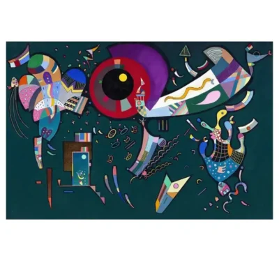 Around the Circle by Wassily Kandinsky 1940
