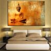 Buddha The Awakened One Painting Printed on Canvas