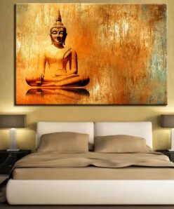 Buddha The Awakened One Painting Printed on Canvas