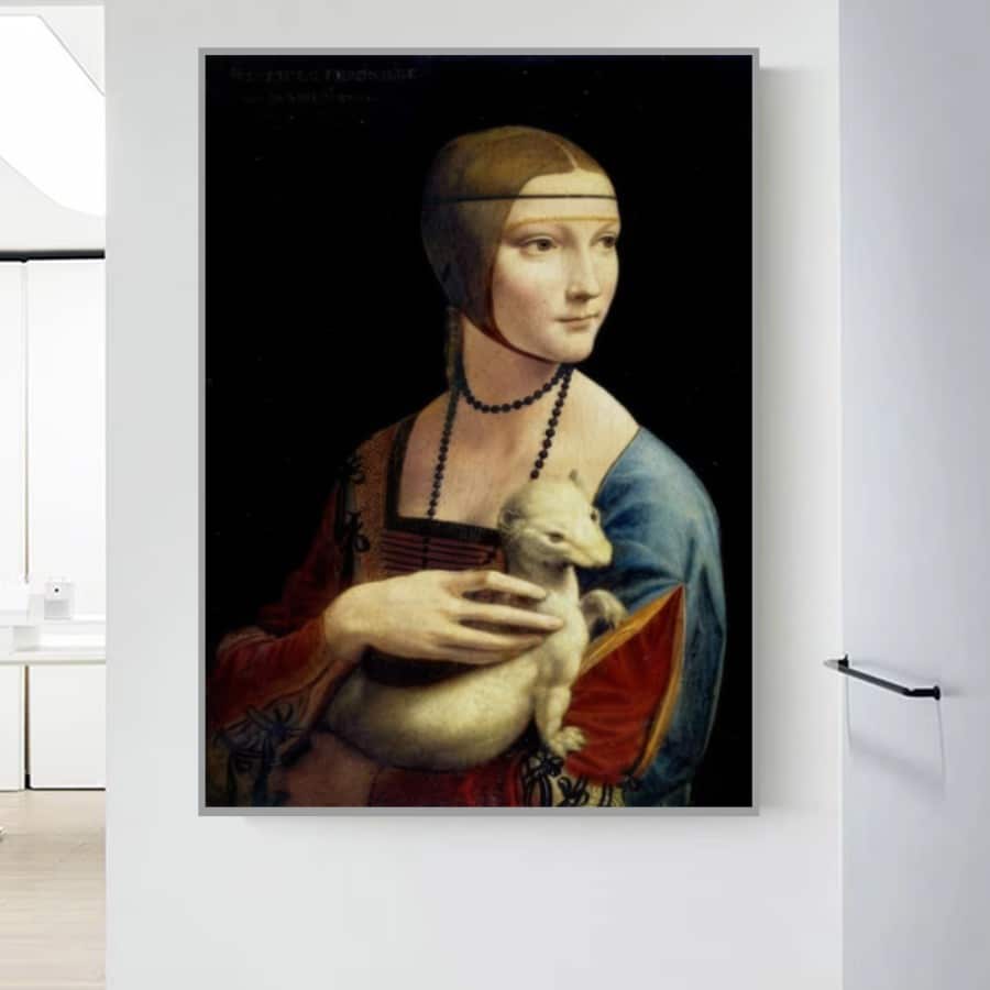 Classical Art The Lady with an Ermine by Leonardo da Vinci 1489