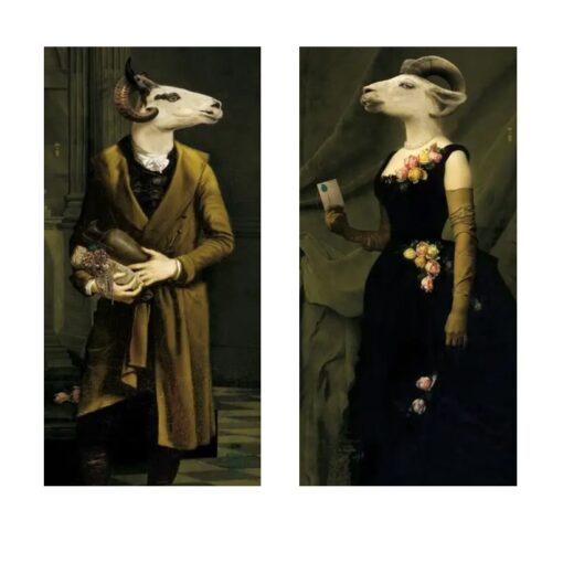 Countess of Goats Fun Classical Paintings