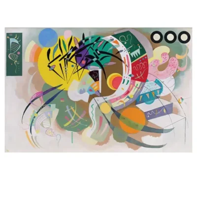 Dominant Curve by Wassily Kandinsky 1936 Printed on Canvas - Image 2