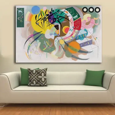 Dominant Curve by Wassily Kandinsky 1936 Printed on Canvas