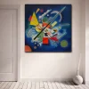 Fashion Blue Painting by Wassily Kandinsky 1924 Printed on Canvas