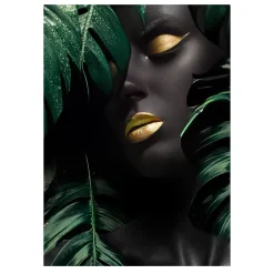 Modern Style Picture Nude Woman and Wine Glass Printed on Canvas - Image 5