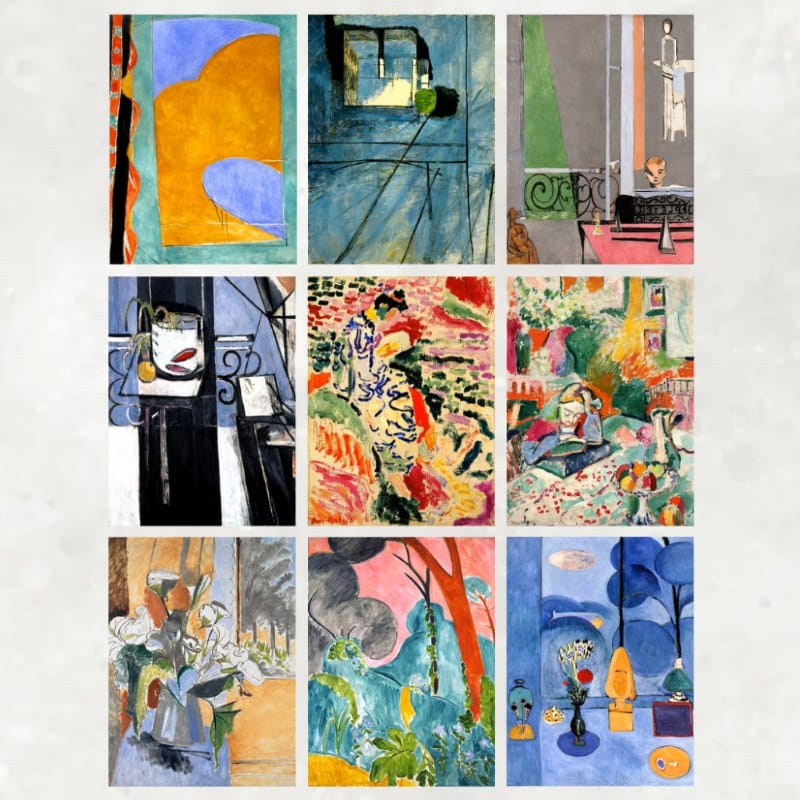 Paintings by Henri Matisse from 1904-1915 Printed on Canvas