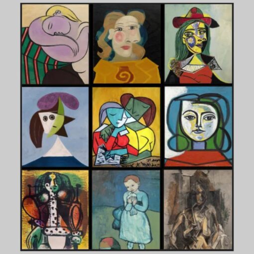 Paintings of Women by Pablo Picasso Printed on Canvas