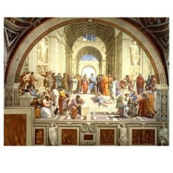 The School of Athens by Raphael Printed on Canvas