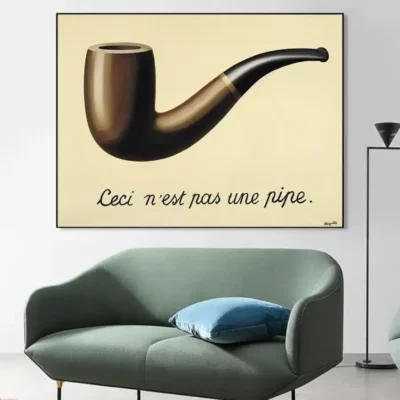 The Treachery of Images This Is Not a Pipe by René Magritte