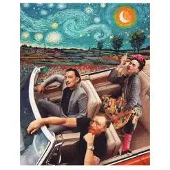 Van Gogh and Friends Funny Abstract Art Printed on Canvas - Image 4