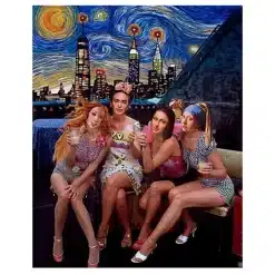 Van Gogh and Friends Funny Abstract Art Printed on Canvas - Image 6